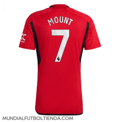 Camiseta Manchester United Mason Mount #7 Primera Equipación Replica 2023-24 mangas cortas